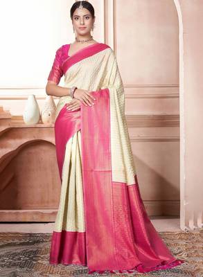 Woven design handloom kanjeevaram saree 1