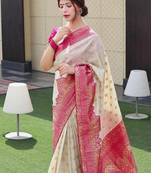 Woven design zari kanjeevaram saree