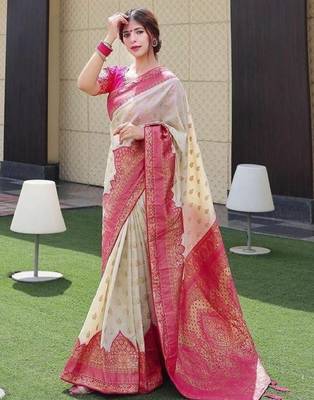 Woven design zari kanjeevaram saree 2