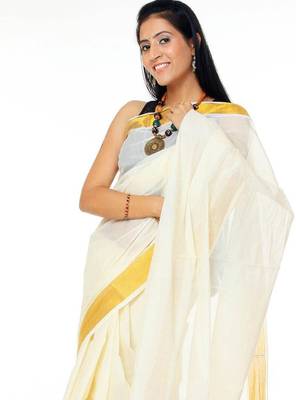 Zari pure cotton kasavu saree 2