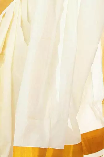 Zari pure cotton kasavu saree