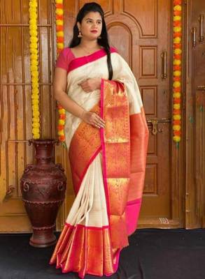 Woven design zari saree 2