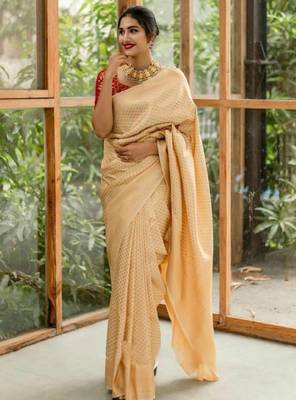 Woven design zari kanjeevaram saree 2