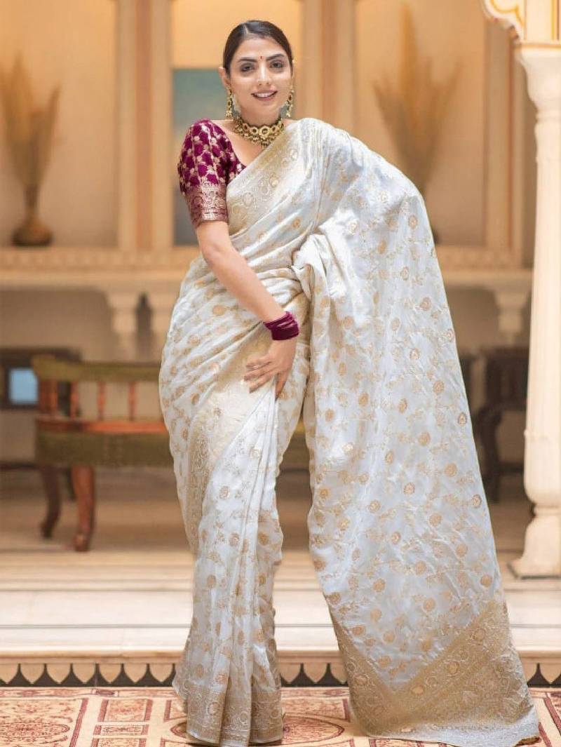 Woven design zari art silk kanjeevaram saree