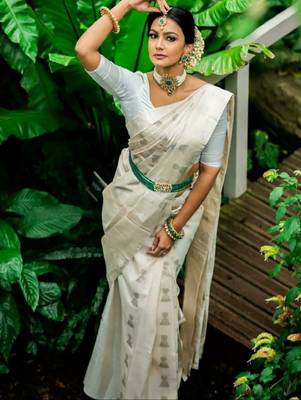 Woven design zari art silk kanjeevaram saree 2