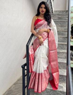 Woven design zari kanjeevaram saree 1