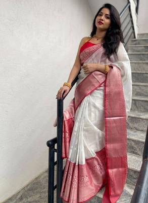Woven design zari kanjeevaram saree 2