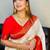 Ethnic motifs woven design zari kanjeevaram saree