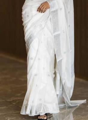Ethnic motifs zari art silk kanjeevaram saree 3