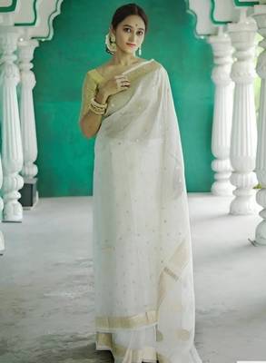 Woven design zari kanjeevaram saree 1