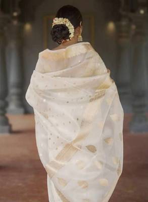 Woven design zari kanjeevaram saree 3