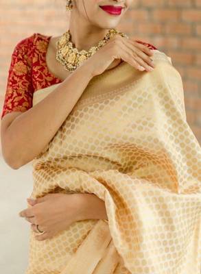 Woven design zari kanjeevaram saree 4