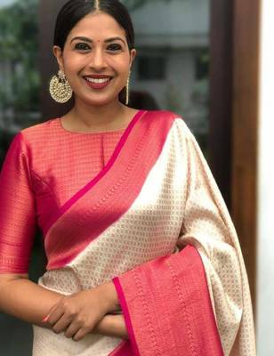 Woven design zari kanjeevaram saree 2