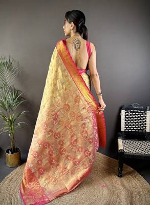 Woven design zari kanjeevaram saree 3
