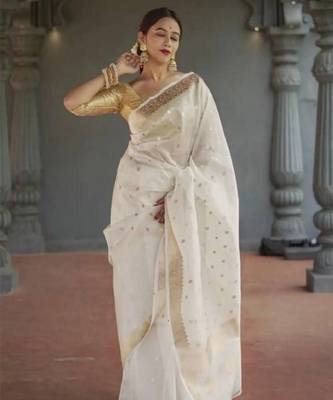 Woven design zari kanjeevaram saree 1