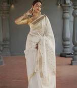 Woven design zari kanjeevaram saree