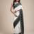Woven design bordered pure cotton saree