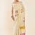 Off-white & gold woven design embroidered tissue kasavu saree