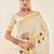 Off-white & gold woven design embroidered tissue kasavu saree