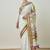 Woven design zari cotton blend kasavu saree