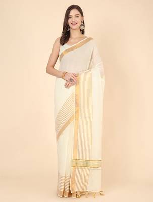 Zari pure cotton kasavu saree 1