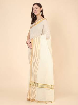 Zari pure cotton kasavu saree 2
