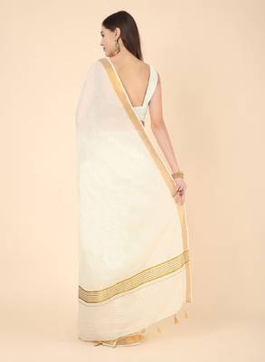 Zari pure cotton kasavu saree 3