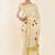 Off-white & gold woven design embroidered tissue kasavu saree