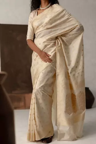 Woven design zari kanjeevaram saree