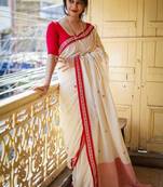 Woven design zari kanjeevaram saree