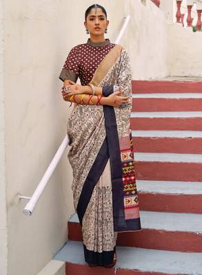 Warli printed bagh sarees 3
