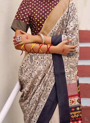Warli printed bagh sarees 4