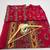 Paisley Floral Print Red Indian Straight Salwar Kameez Kurti Pant Dupatta Set for Women