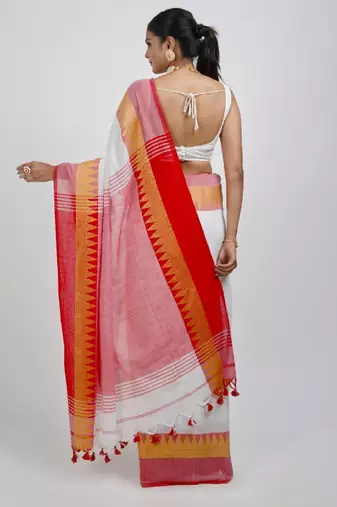 Pure cotton saree with woven design border