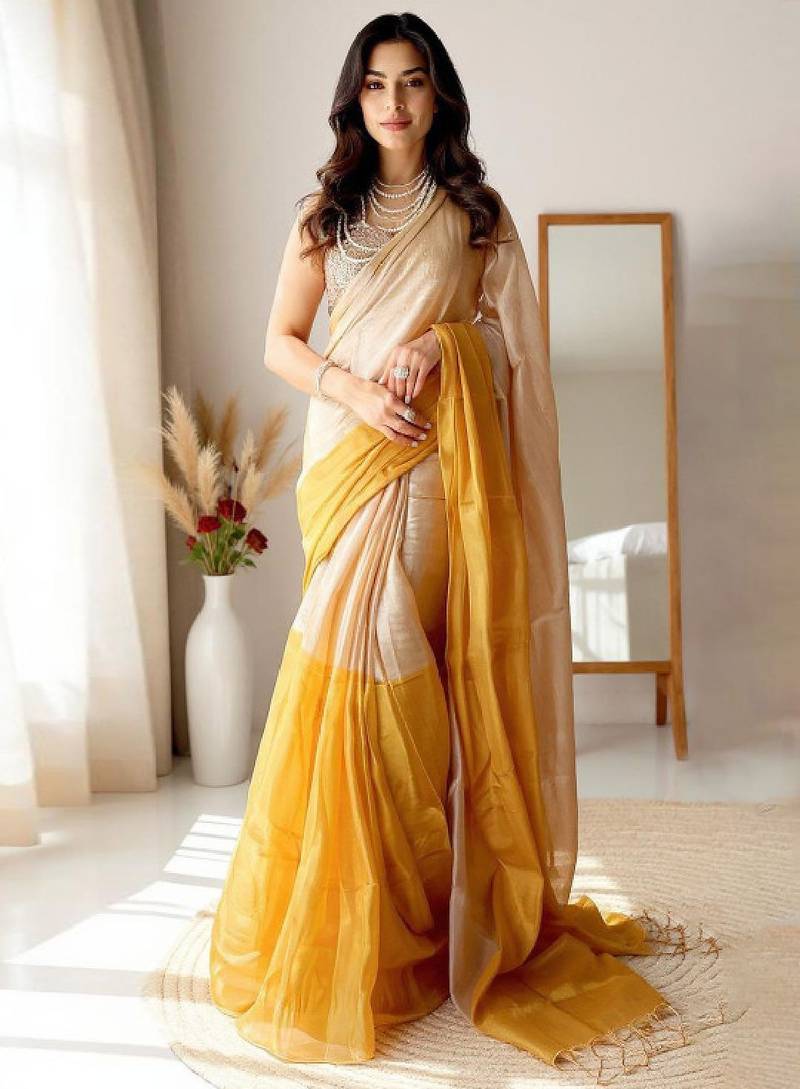 Zari tissue kasavu saree