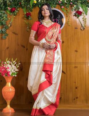 Woven design zari kanjeevaram saree 2