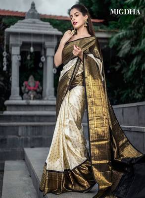Woven design zari kanjeevaram saree 1