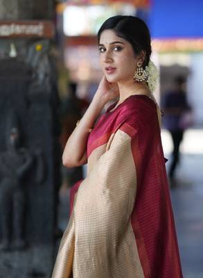 Woven design zari kanjeevaram saree 4