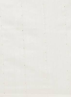 White & golden pure cotton sequinned embellished handloom saree 3