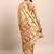 Beige & pink art silk woven design dharmavaram saree