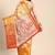 Gold-toned & white floral zari tissue heavy work kanjeevaram saree