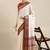 White & maroon checked zari silk cotton saree