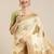 cream ethnic motifs silk blend kasavu sarees