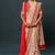 Cream Color Thread And Zari Work Organza Saree