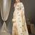 Floral silk blend banarasi saree