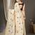 Floral silk blend banarasi saree