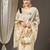 Floral silk blend banarasi saree