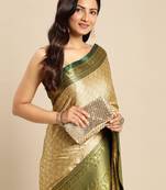 Woven design zari silk cotton banarasi saree