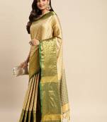 zari woven silk cotton banarasi saree