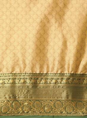Woven design zari silk cotton banarasi saree 4
